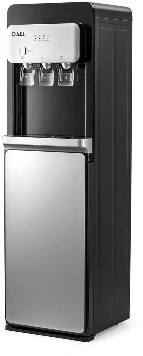 Кулер AEL LD-AEL-806a, напольный, электронный, «push» - кран, черный [00427]